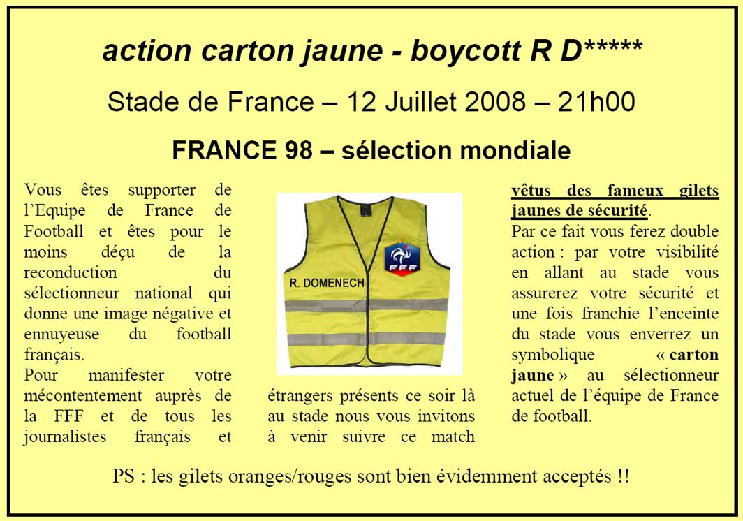 Carton Jaune Domenech